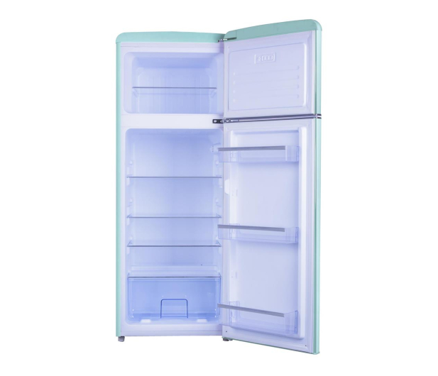 Lodówka Amica KGC15632T 144cm Niebieska Retro SlimSize Górny Zamrażalnik 206L - 1021952 - zdjęcie 2